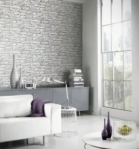 Arthouse Moroccan Wall White Wallpaper