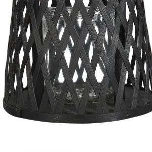 Beliani Boho Lantern MACTAN Wood Black