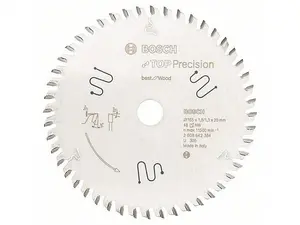 Bosch Professional Top Precision Circular Saw Blade for Wood - 165 x 20 x 1.8 mm, 48 Teeth