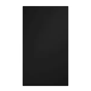 Premium Kitchens Ethos Matt black Modern Tall wall Cabinet door (W)300mm (H)895mm (T)18mm