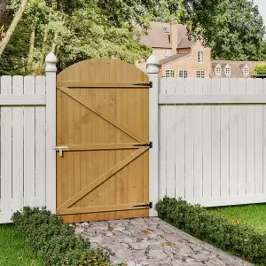 Semi Braced Arch Top Strong Wooden Garden Gate with Latch H 180 cm x W 105 cm