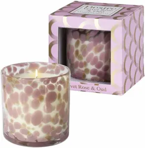 Velvet Rose Scented Glass Soy Wax Candle