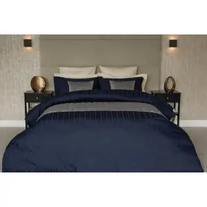 Belledorm Hotel Tribeca Duvet Cover Set Navy (Superking)