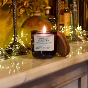 Apothecary Black Tonka & Coconut Medium Jar candle