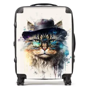 Siberian Cat Splashart Suitcase - Large