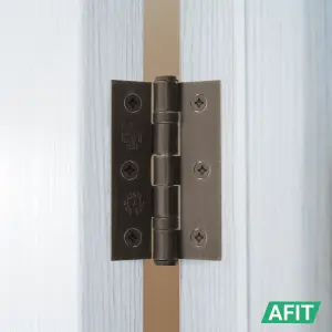 AFIT Dark Bronze Door Hinges - 3 Inch / 76mm  Internal Fire Door Hinges - 1 Pair