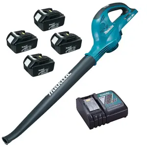 Makita DUB361RF4 18v 36v LXT Cordless Li-Ion Twin Garden Leaf Blower + Batteries