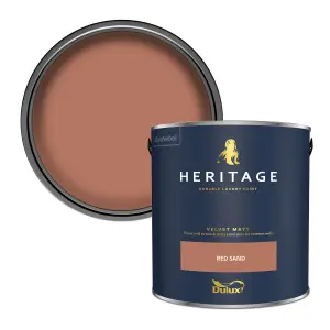 Dulux Trade Heritage Red Sand Velvet matt Wall paint, 2.5L