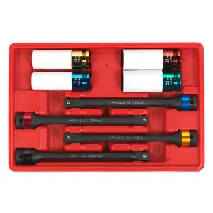 Sealey Torque Stick & Aluminium Wheel Impact Socket Set 8pc 1/2"Sq Drive AK2243