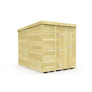 DIY Sheds 6x8 Pent Shed - Single Door Without Windows