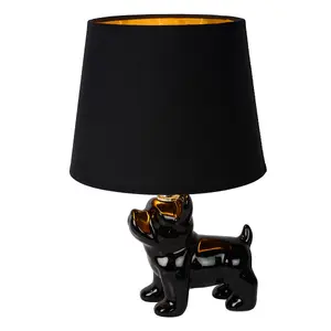 Lucide Extravaganza Sir Winston Retro Table Lamp - 1xE14 - Black