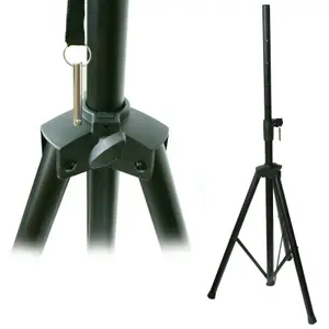 PAIR / 2x Adjustable 35mm Speaker Stands 1.9m Heavy Duty Tripod DJ PA Disco