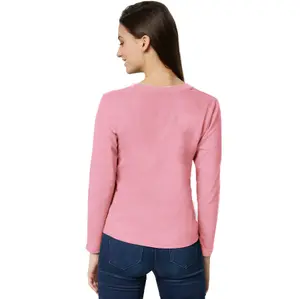 Women's Long-Sleeved Top - rose M