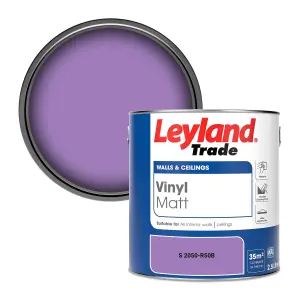 Leyland Trade Vinyl Matt Walls & Ceilings Emulsion Paint (S 2050-R50B) 2.5L