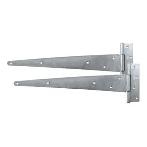 9cm H x 35.5cm W Offset Pair Door Hinges (Set of 2) Silver