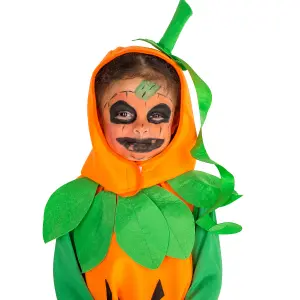 Kid's Pumpkin Costume - orange 140 (10-12y)