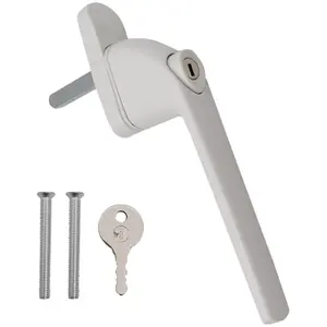 AFIT Mila Hero White uPVC Universal Window Handle Espagnolette Inline - 40mm Pin