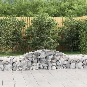 Berkfield Arched Gabion Baskets 13 pcs 300x50x40/60 cm Galvanised Iron