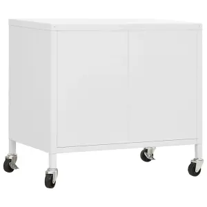 Berkfield Storage Cabinet White 60x35x56 cm Steel