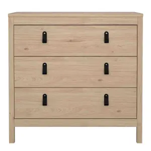 Barcelona Chest 3 drawers in Jackson Hickory Oak