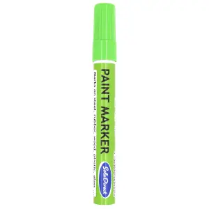 Oil-based Paint Marker Pen Permanent for Tyres Rubber Stone Leather Fabric Plastic Glass (Light Green)