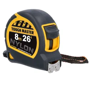 TOUGH MASTER Tape Measure 8M Nylon Pack Of 6