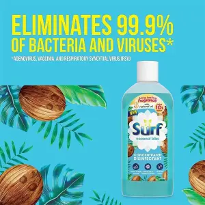 Surf Concentrated Disinfectant Multi-Purpose Cleaner Coconut Bliss 240ml - Pack of 6