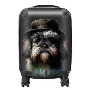 Lhasa Apso Dog Splashart Suitcase - Mini Cabin