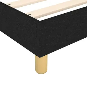 Berkfield Box Spring Bed Frame Black 90x190 cm 3FT Single Fabric