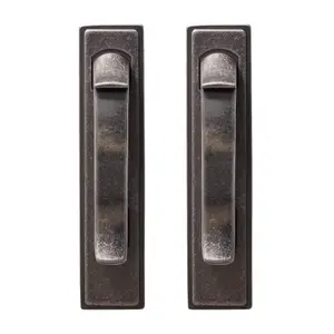 GoodHome Toum Pewter effect Silver Kitchen cabinets Bar Handle (L)2.6cm (D)31mm, Pack of 2