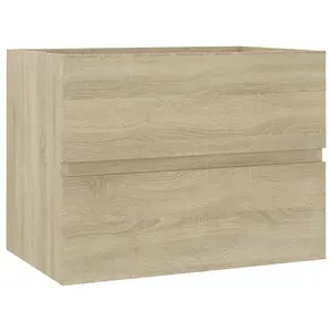 Berkfield Sink Cabinet Sonoma Oak 60x38.5x45 cm Engineered Wood