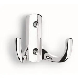 Sais Wall Mounted Robe Hook Polished Chrome