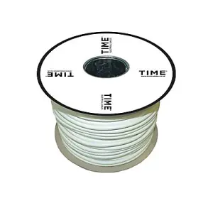 Time White 3-core Flexible Cable 1.5mm² x 25m