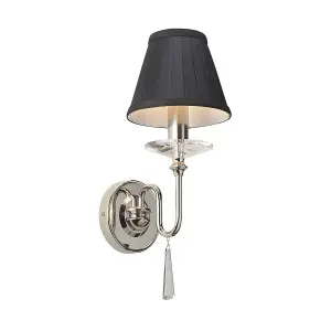 Elstead Finsbury Park 1 Light Indoor Candle Wall Light Polished Nickel - Shade Not Included, E14