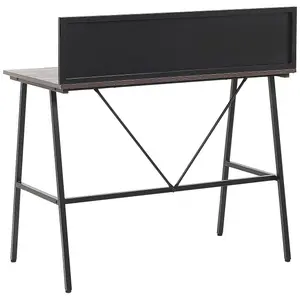 Home Office Desk Dark Wood HASTINGS