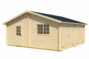 Falkland-Log Cabin, Wooden Garden Room, Timber Summerhouse, Home Office - L635 x W628.6 x H313.5 cm