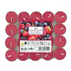 20pck Mixed Berries Scented Tealight Candle Set