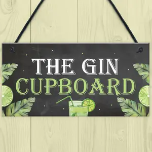 Red Ocean Funny Sign Gin Gifts Man Cave Home Bar Pub Plaque Garden Shed Sign