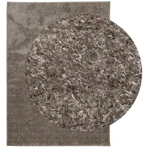 Rug ISTAN High Pile Shiny Look Grey 200x280 cm