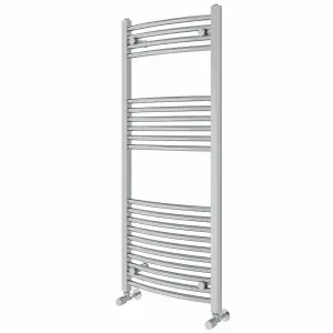 Right Radiators 1200x500 mm Curved Heated Towel Rail Radiator Bathroom Ladder Warmer Chrome