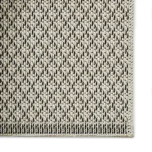 Seam Flat Weave Easy Clean Rug - Beige/Black - 160x220