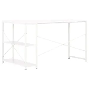 Berkfield Computer Desk White 120x72x70 cm