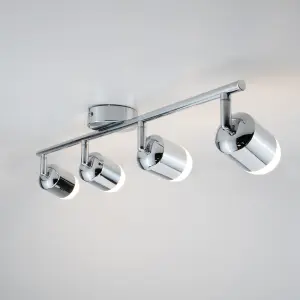 Arlec Pallas 4 X 5W Led Chrome Spotlight