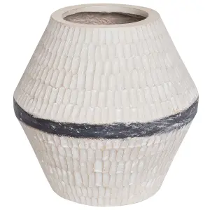 Flower Vase ARUNCUS Ceramic Beige