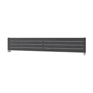 Ximax Vertirad HWH1195600A Anthracite Gas Horizontal Designer panel Radiator, (W)1800mm x (H)295mm