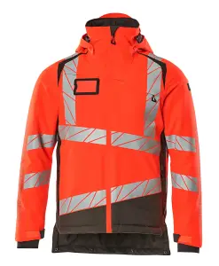 Mascot Accelerate Safe Winter Jacket with CLIMascot (Hi-Vis Red/Dark Anthracite)  (XXXXX Large)