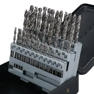 Metric HSS G Drill Bit Set Split Point Drills in 0.1mm Increments 1mm-6mm 51pc