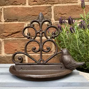 Conwy Cast Iron Wall Mounted Bird Feeder