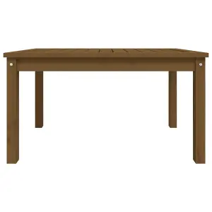 Berkfield Garden Table Honey Brown 82.5x50.5x45 cm Solid Wood Pine