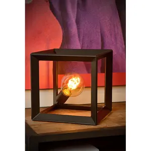 Lucide Thor Vintage Table Lamp - 1xE27 - Grey iron